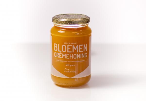 Nederlandse bloemen cremehoning 450gram