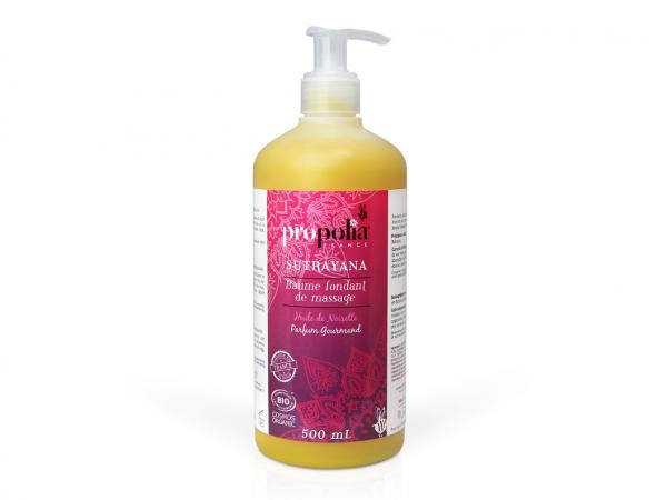 Zoete massagebalsem 500ml Cosmos BIO - Propolia (pompfles)