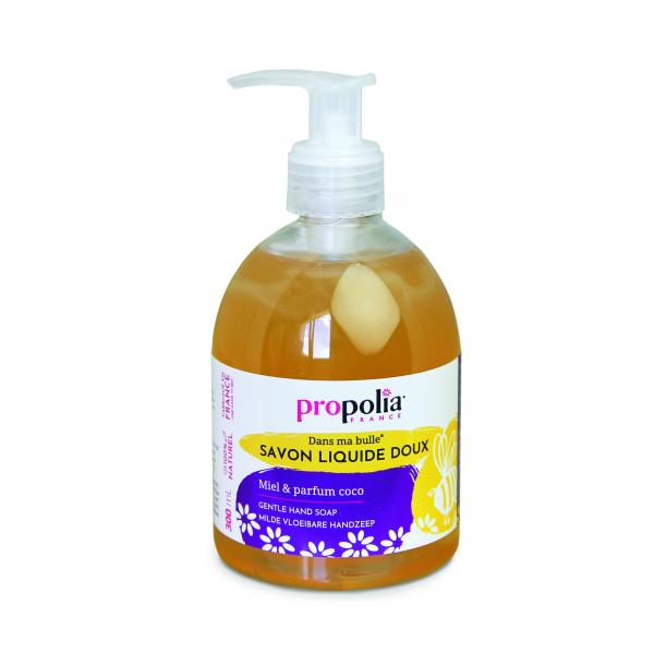 Milde vloeibare handzeep met honing en kokos - Propolia (pompfles)