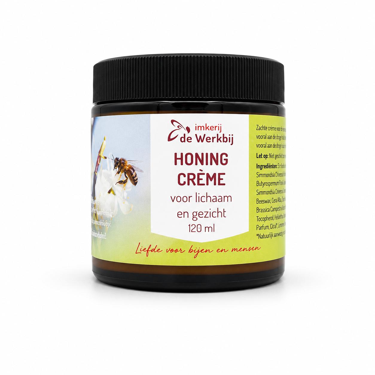 Honingcreme -pot 120ml- voor lichaam en gezicht