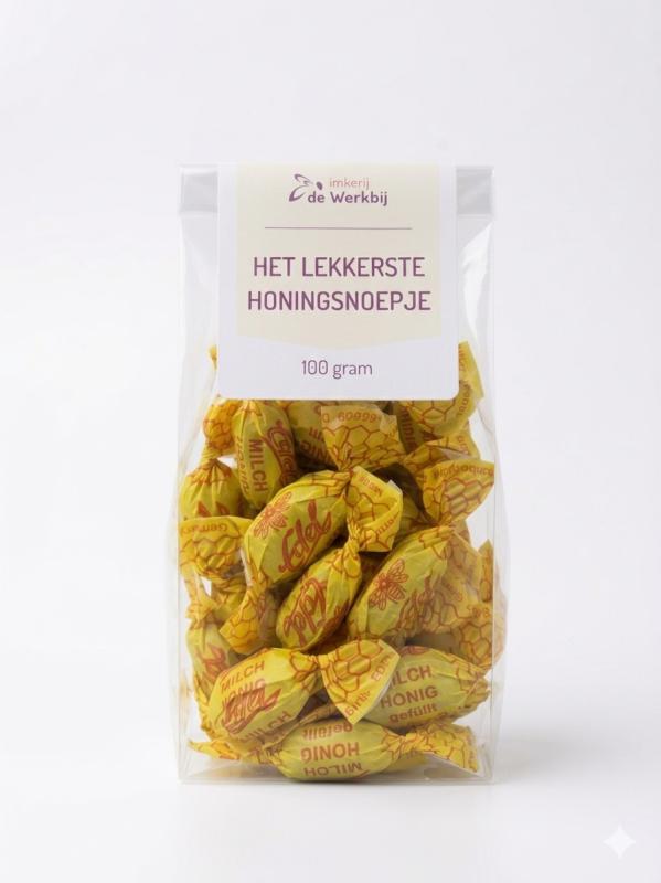 Lekkerste honingsnoepje gevuld met melk en honing - 100 gram