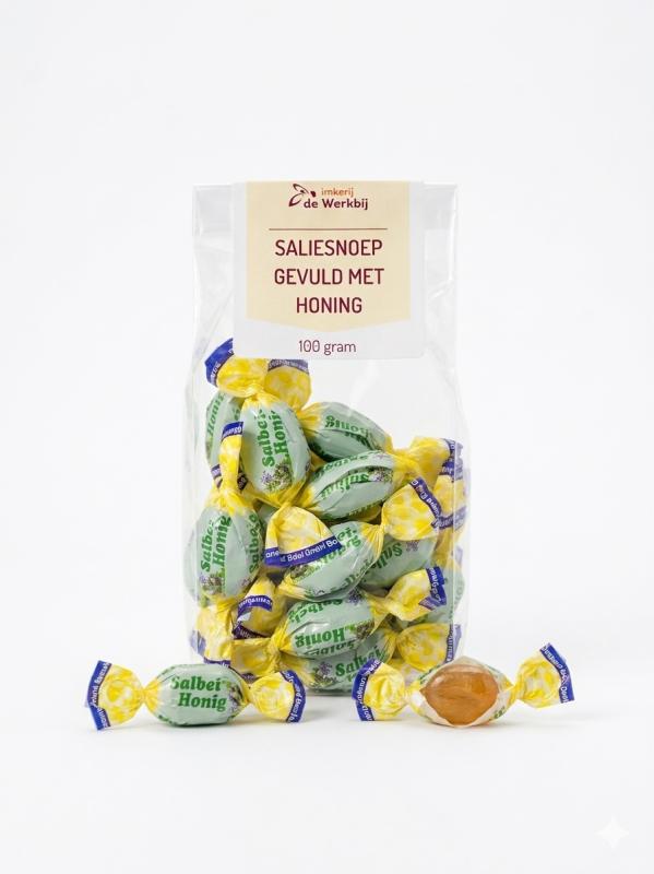 Saliesnoep gevuld met honing - 100 gram
