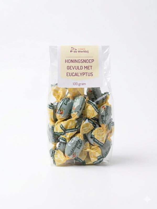 Honingsnoep gevuld met eucalyptus - 100 gram