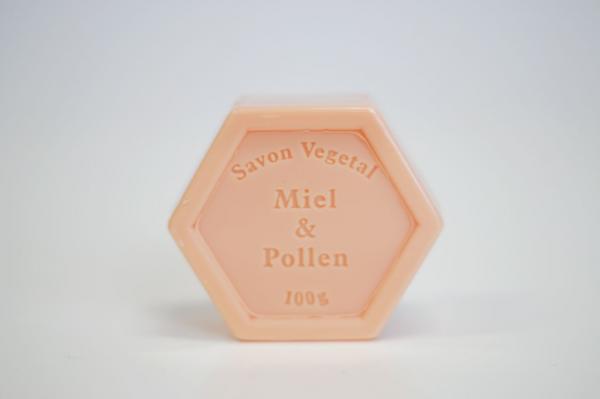 6 kantige Honingzeep met stuifmeel 100gram (Fr)