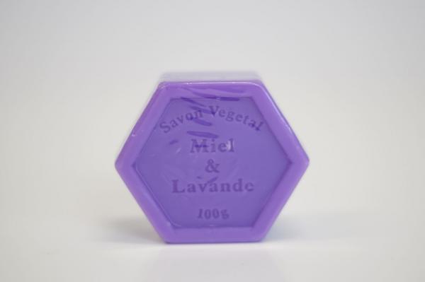 6 kantige Honingzeep met lavendel 100 gram (Fr)