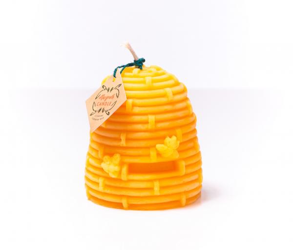Bijenkorfkaars met bijtjes groot