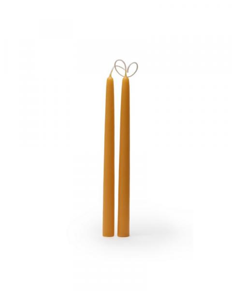 Kleine dinerkaars bijenwas - 2 stuks