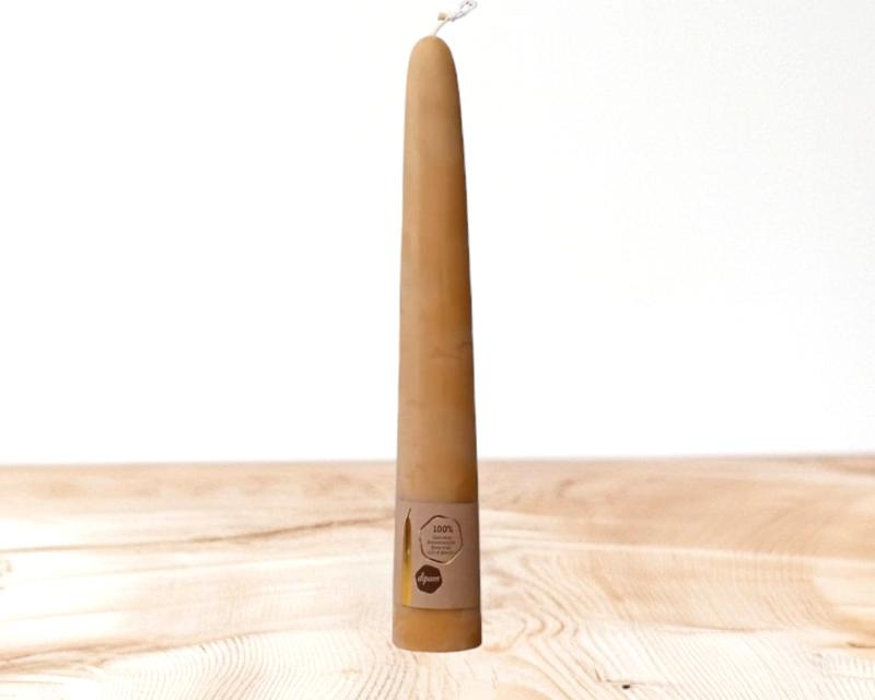 Dompelkaars bijenwas MAXI ø 6 x 40 cm