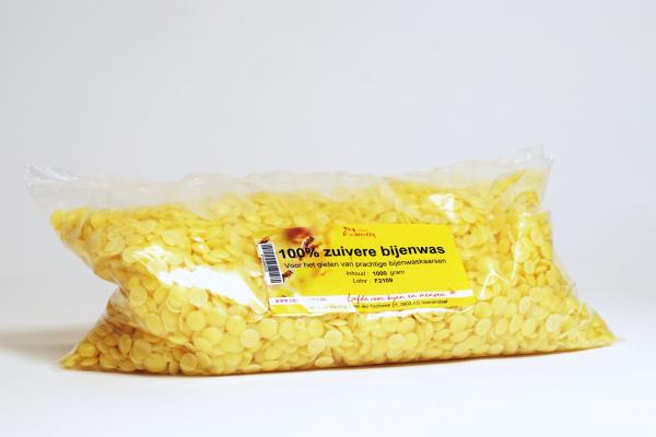 Volledig zuivere bijenwas pastilles voor kaarsengieten - 1 kg