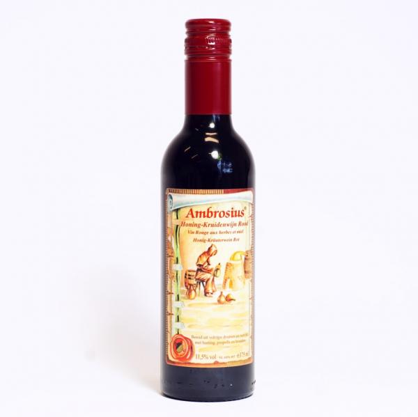 Ambrosius honing kruidenwijn rood - fles 37,5 cl