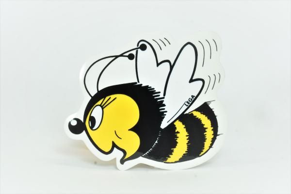 Bijen sticker 9cm doorsnede