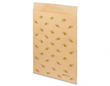 Papieren zakjes met bijenopdruk 18x13cm 100 stuks