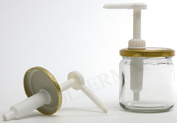 Honingpotdispenser (pompje) met 66mm en 82 mm deksel