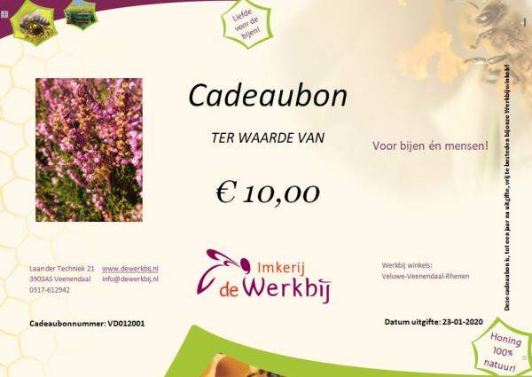 Cadeaubon à 10,- De Werkbij