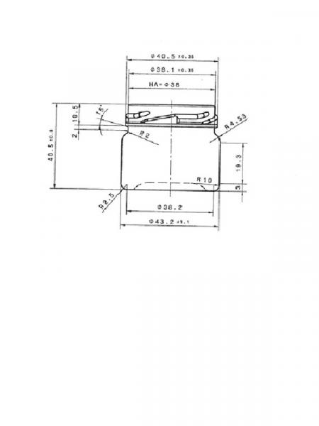 Glazen pot -rond-  28ml 48stuks - zonder deksel TO43