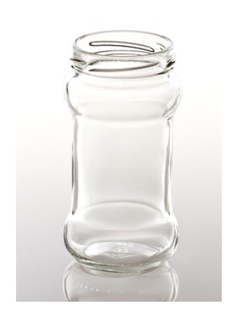 Glazen pot -rond Bobine- 212ml per 25 stuks (zonder deksel 58mm)