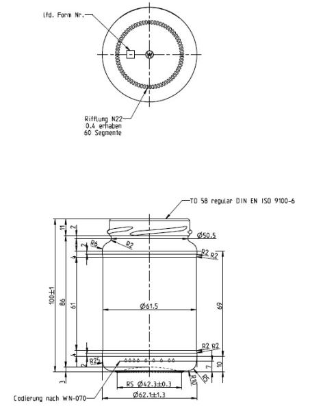 2000 stuks - 225ml pot rond verpakt per 25 in tray zonder deksel 58mm