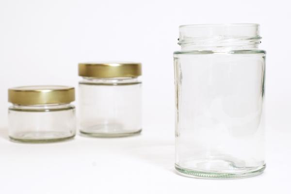 Premium Glazen pot 335ml (420gram) zonder deksel 66mm DTO - 20 stuks