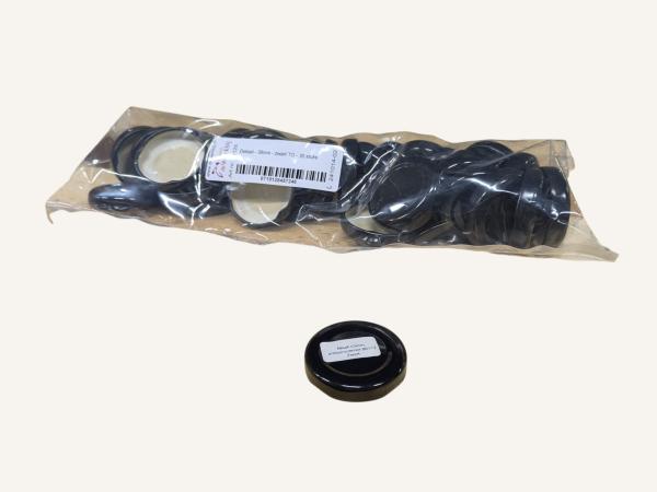Deksel - 38mm - zwart TO - 30 stuks