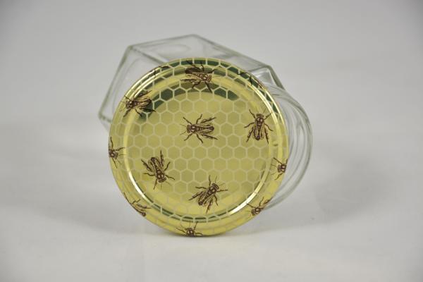 Deksel - 82mm - beecebele (bij met raat) TO - 36 stuks