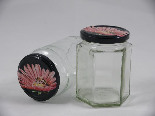 Deksel - 82mm - api fiori - zwart bij op bloem TO - 36 stuks