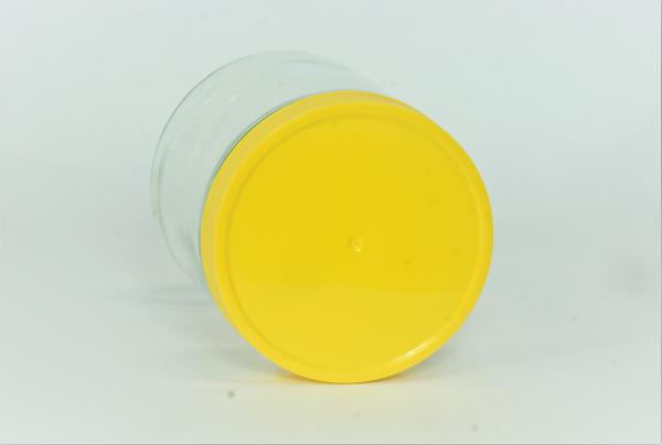 Deksel plastic schroef  (WECK 405) - 80mm - geel - 36 stuks