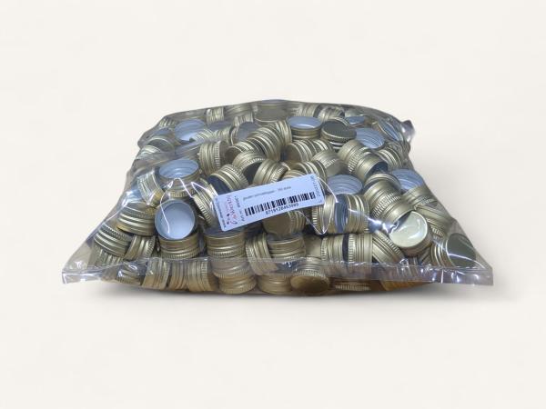 Gouden Schroefdoppen PP28-16.5 voor krophalsfles 200ml - 350 stuks