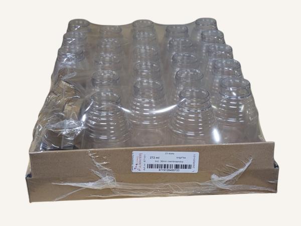 23 knijpflesjes 272ml (375gram) met deksel
