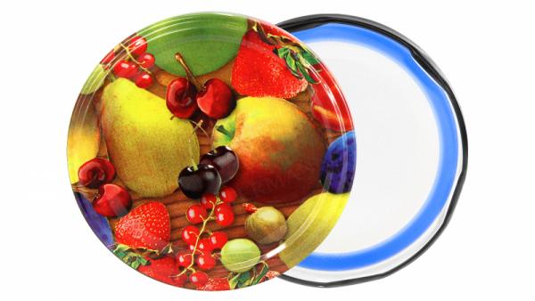 Doos deksels - 66mm fris fruit TO - 1400 stuks